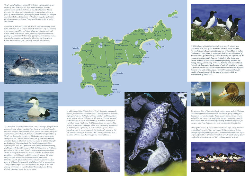 wildlife and heritage brochure page